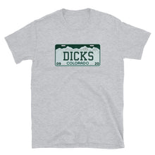 Load image into Gallery viewer, Dicks Colorado License Plate Short-Sleeve T-Shirt