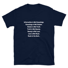 Load image into Gallery viewer, Zappa / Music is the Best / Short-Sleeve T-Shirt