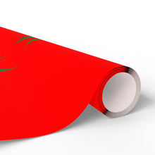 Load image into Gallery viewer, Red and Green Holiday Pot Leaf Gift Wrap Marijuana Wrapping Paper