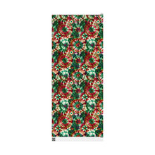 Load image into Gallery viewer, Bright Red and Green Wrapping Paper Holiday Gift Wrap