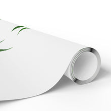 Load image into Gallery viewer, White &amp; Green Pot Leaf Gift Wrap Marijuana Wrapping Paper