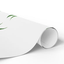 Load image into Gallery viewer, White &amp; Green Pot Leaf Gift Wrap Marijuana Wrapping Paper