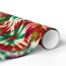 Load image into Gallery viewer, Bright Red and Green Wrapping Paper Holiday Gift Wrap