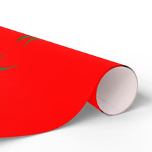 Load image into Gallery viewer, Red and Green Holiday Pot Leaf Gift Wrap Marijuana Wrapping Paper