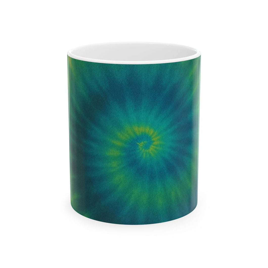 Tie-Dye Swirl 11oz Ceramic Coffee Mug