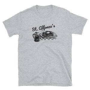 Large - Zappa / St. Alfonzo's Pancake Breakfast Grey Short Sleeve T-Shirt