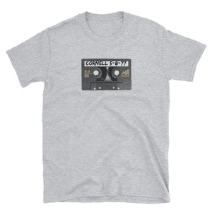3X - Grateful Dead / Cornell 5-8-77 / Cassette Tape Grey Short Sleeve T-Shirt