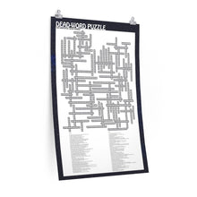 Load image into Gallery viewer, Dead-Word Puzzle 100 Song 24x36 Crossword Poster