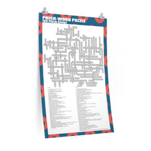 Load image into Gallery viewer, Phish-Word Puzzle 100 Song 24x36 Crossword Poster