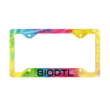 Load image into Gallery viewer, Grateful Dead / BIODTL / Tie Dye Metal License Plate Frame