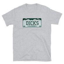 Load image into Gallery viewer, Dicks Colorado License Plate Short-Sleeve Unisex T-Shirt