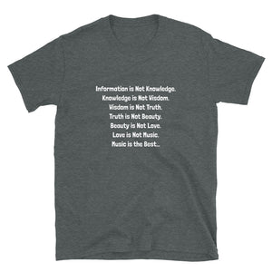 Zappa / Music is the Best / Short-Sleeve T-Shirt