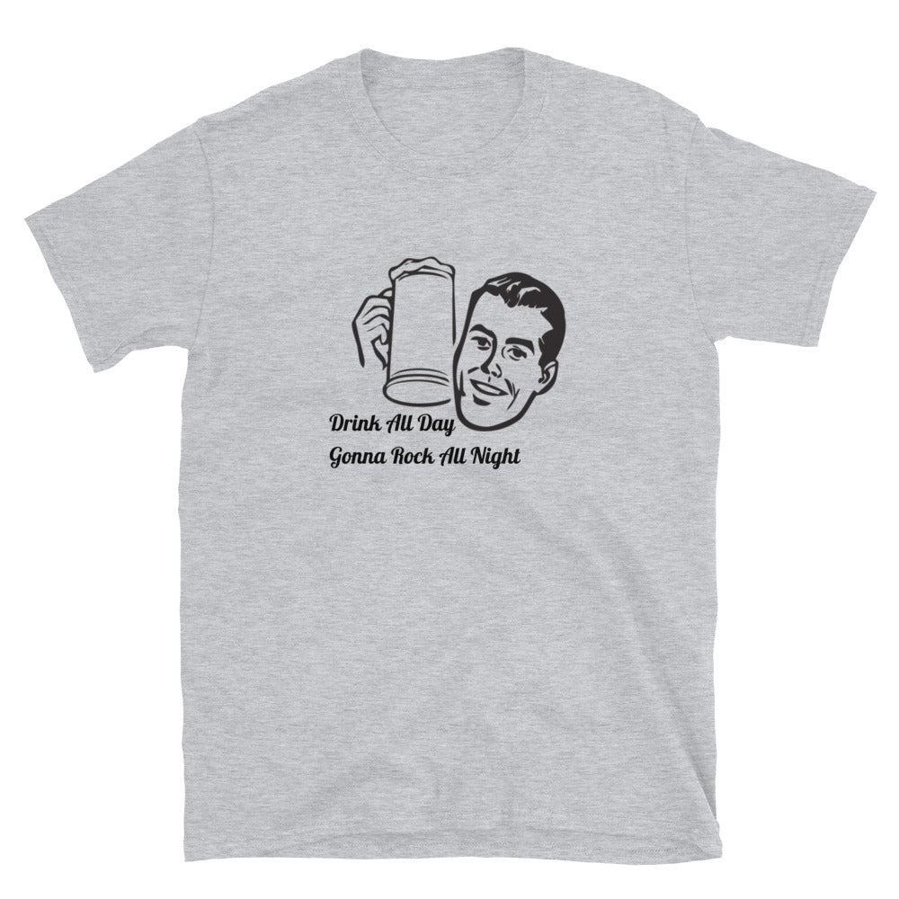 Grateful Dead / Drink All Day Gonna Rock All Night / Tennessee Jed Short-Sleeve T-Shirt